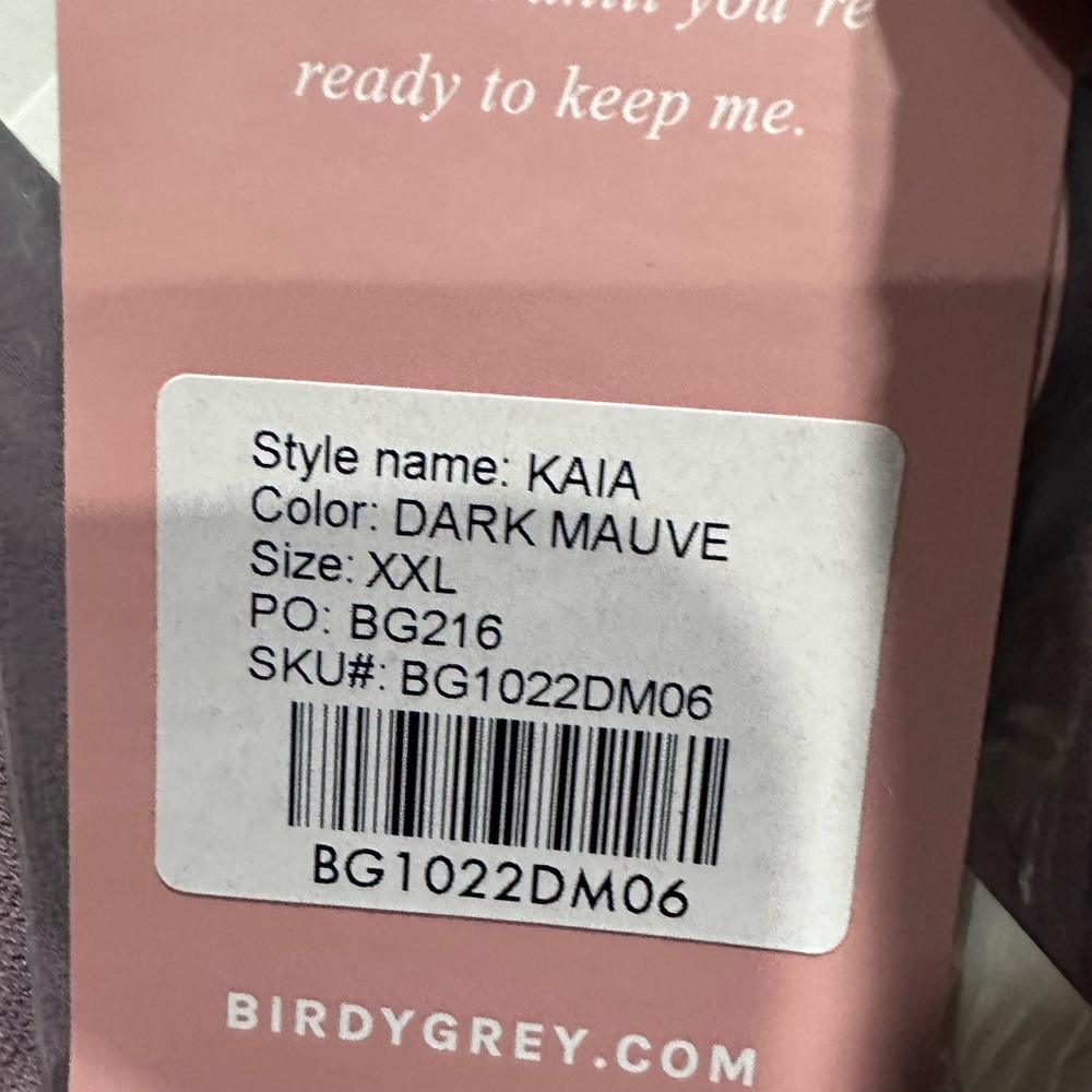 Birdy Grey Kaia Dress Chiffon Dark Mauve XXL NEW NWT Bridesmaid Wedding - Picture 5 of 5
